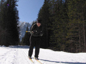 Cross country skiing holiday in the Dolomites, Italy